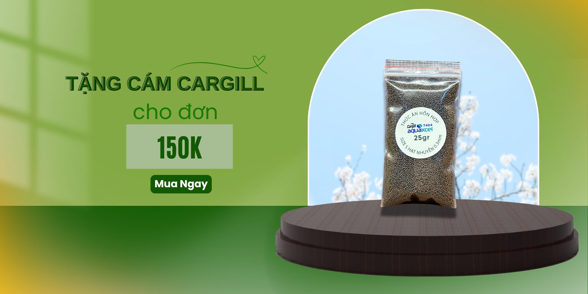 Cám Cá Cargill 7404 size S nhuyễn 0.3mm - thức ăn Cá Cảnh: Bảy Màu, Ba Đuôi, Betta,Cá Vàng...