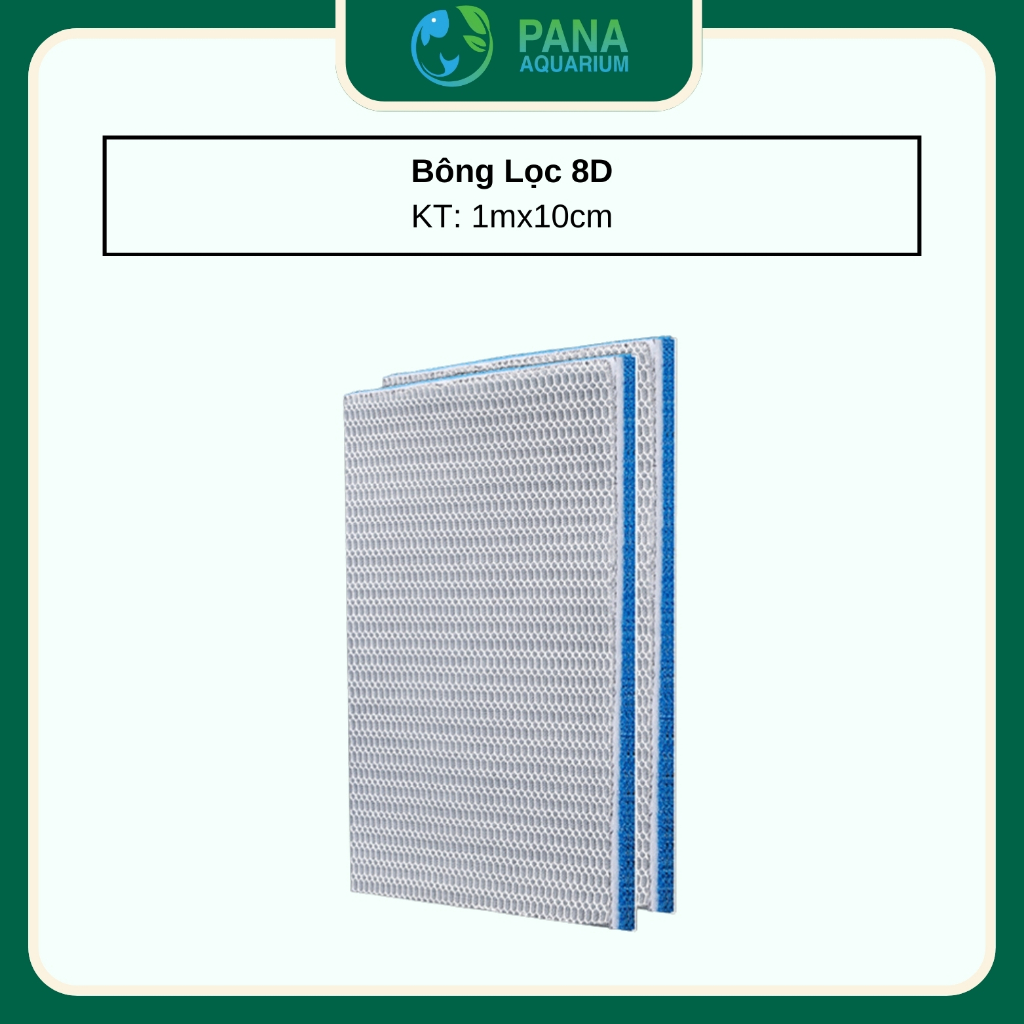 Lọc Bọt Biển 8D Lọc Bụi Mịn Bể Cá, Lọc Siêu Sạch 8 Lớp Lọc