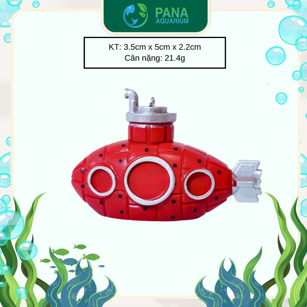 Mô hình bóng nổi tàu ngầm trang trí hồ cá cảnh - Pana Aquarium