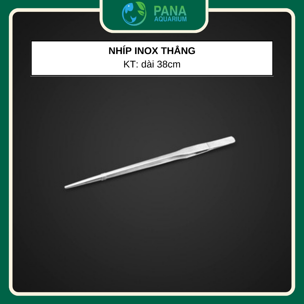 Nhíp gắp, nhíp cặp inox không rỉ 38cm trồng cây thủy sinh, nhíp thẳng, nhíp cong