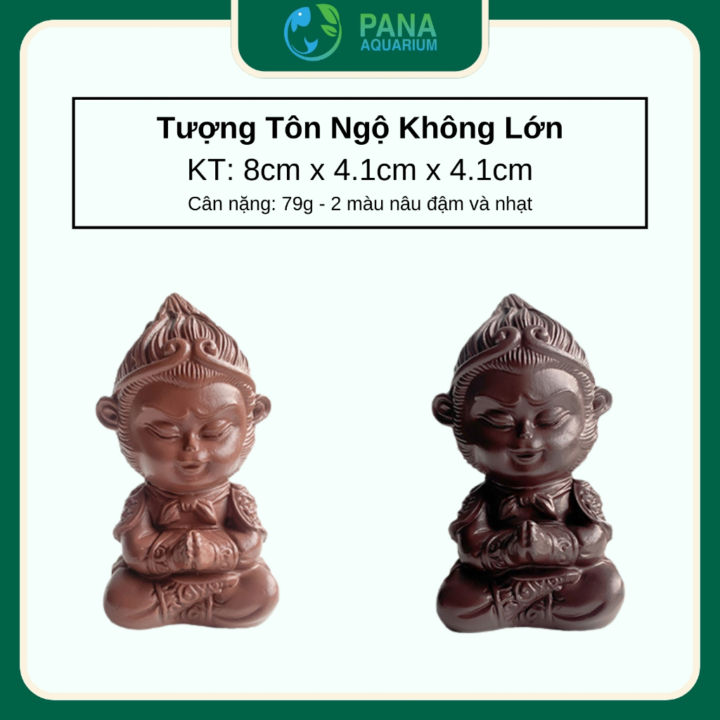 Tượng Tôn Ngộ Không Trang Trí Tiểu Cảnh Hồ Thủy Sinh, Bonsai, Bàn Trà