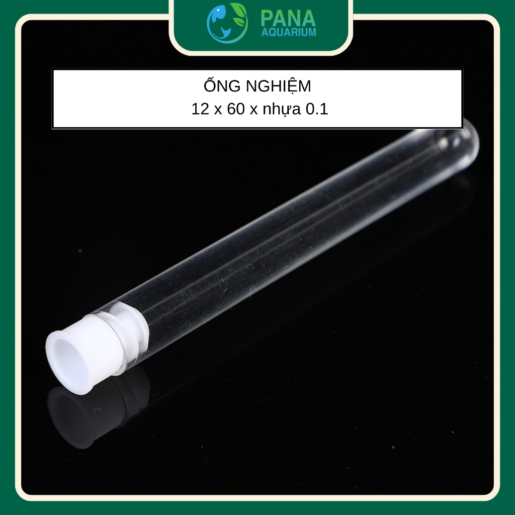 Ống chia, trữ thức ăn cho cá, artermia, ống nghiệm 12x60 nhựa 0.1