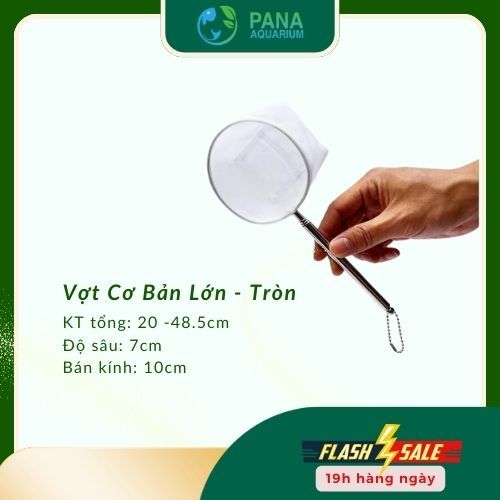 Mẫu Nâng Cấp - Vợt cá tôm cảnh 3D, có lưới chống sốc, tay kéo dài, loại lớn